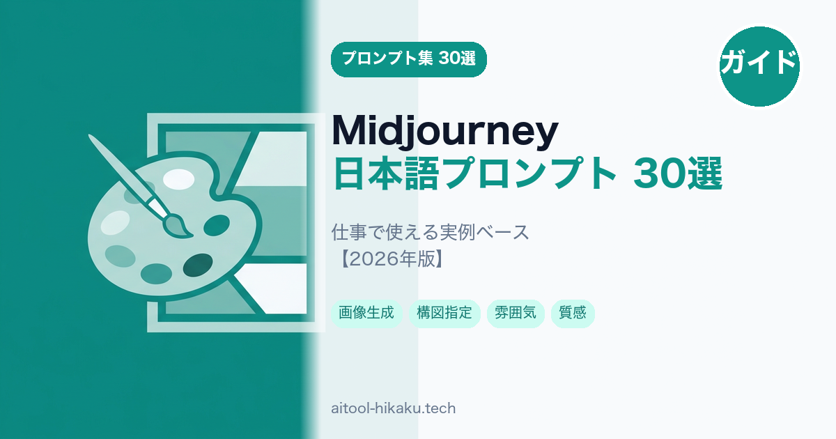 Midjourneyプロンプト集記事のアイキャッチ